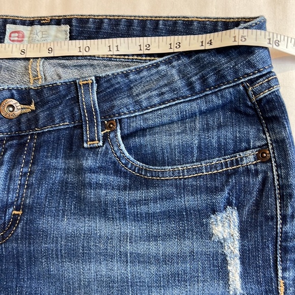 BKE bootcut Med Rise stretch distressed Jeans SZ 29 - Picture 10 of 12